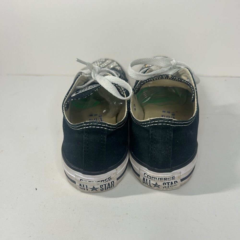 Converse Chuck Taylor All Star Low Top Black Rhinestone Toe Sneakers Men 5 Women - Picture 3 of 8